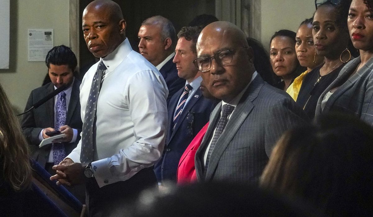 NextImg:NYC mayor wants more aid from the Biden administration to offset $12B in costs for housing migrants