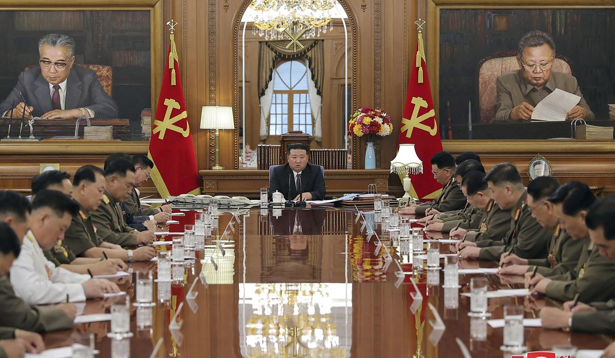 NextImg:North Korean leader Kim calls for his military to sharpen war plans as his rivals prepare drills