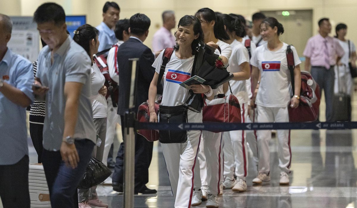 NextImg:North Korea appears to be cracking opening its sealed border with dispatch of sports delegation