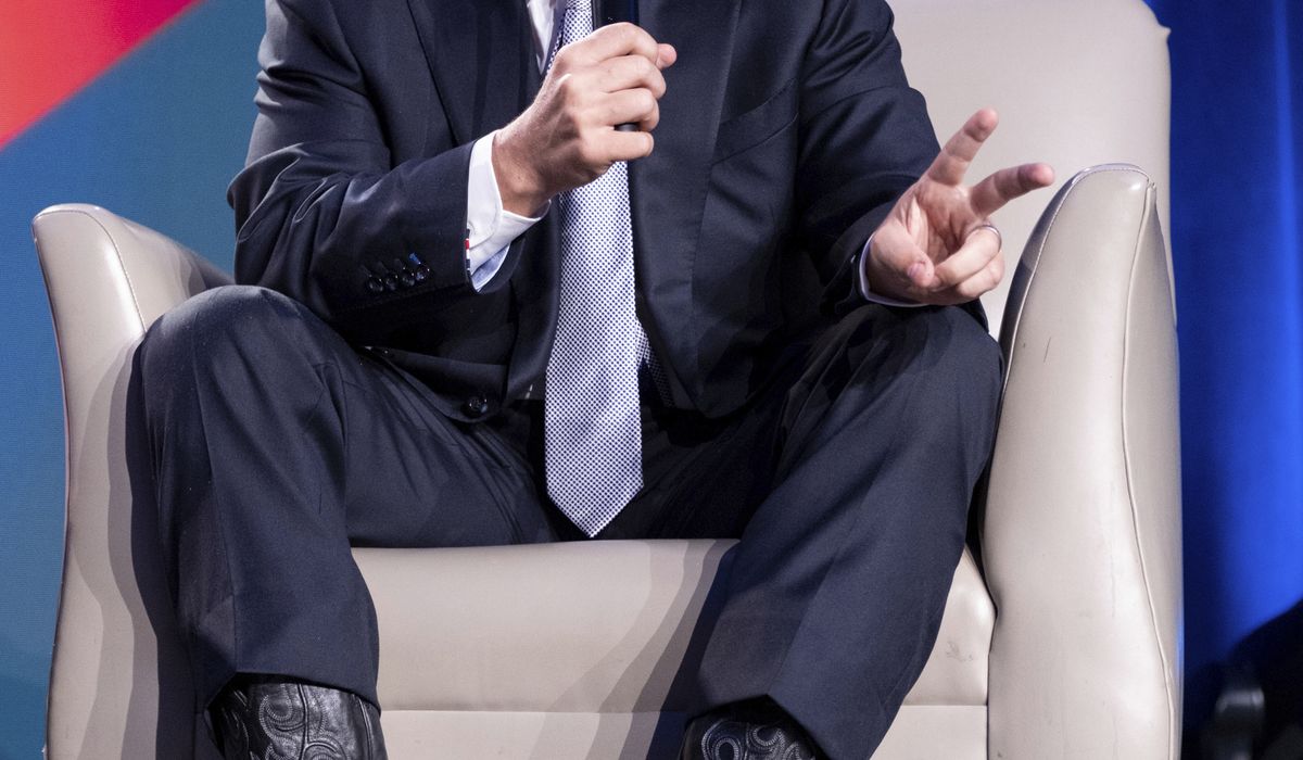 NextImg:DeSantis says Trump shows sense of entitlement by skipping first debate