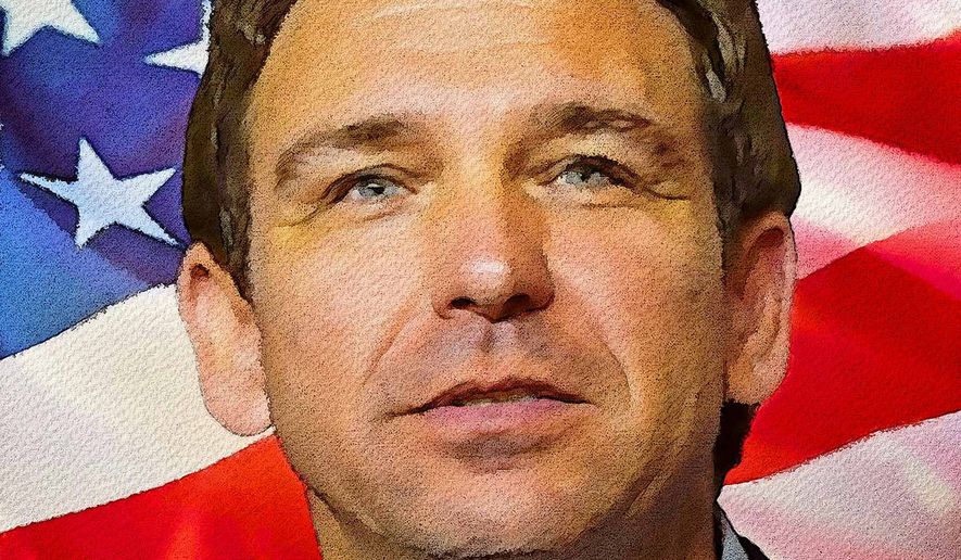 Ron DeSantis Illustration by Greg Groesch/The Washington Times