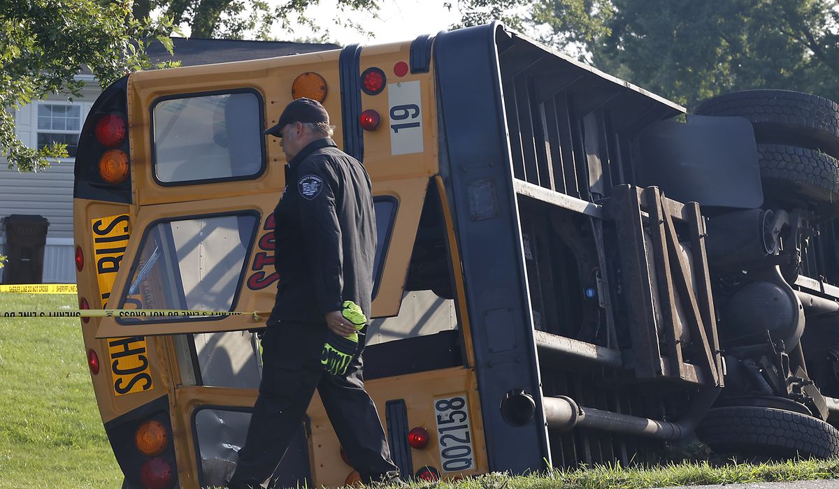 NextImg:School bus crash in Ohio kills one elementary school student, injures 23 others