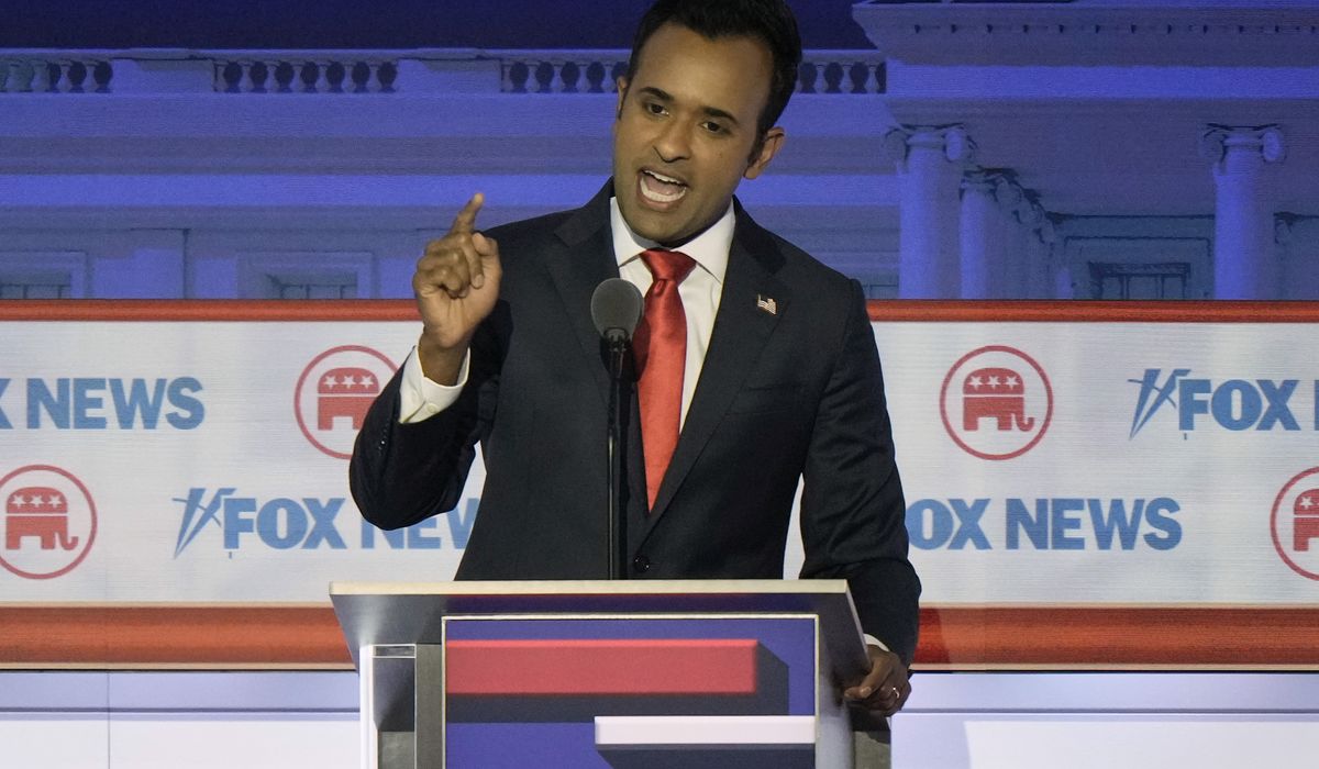 NextImg:Ramaswamy emerges as a popular target at RNC debate