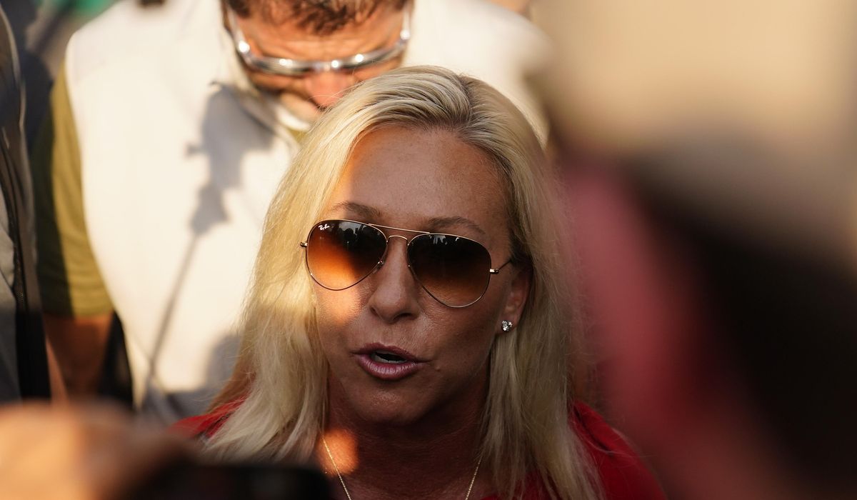 NextImg:Greene says McCarthy pushed Biden impeachment on House GOP call