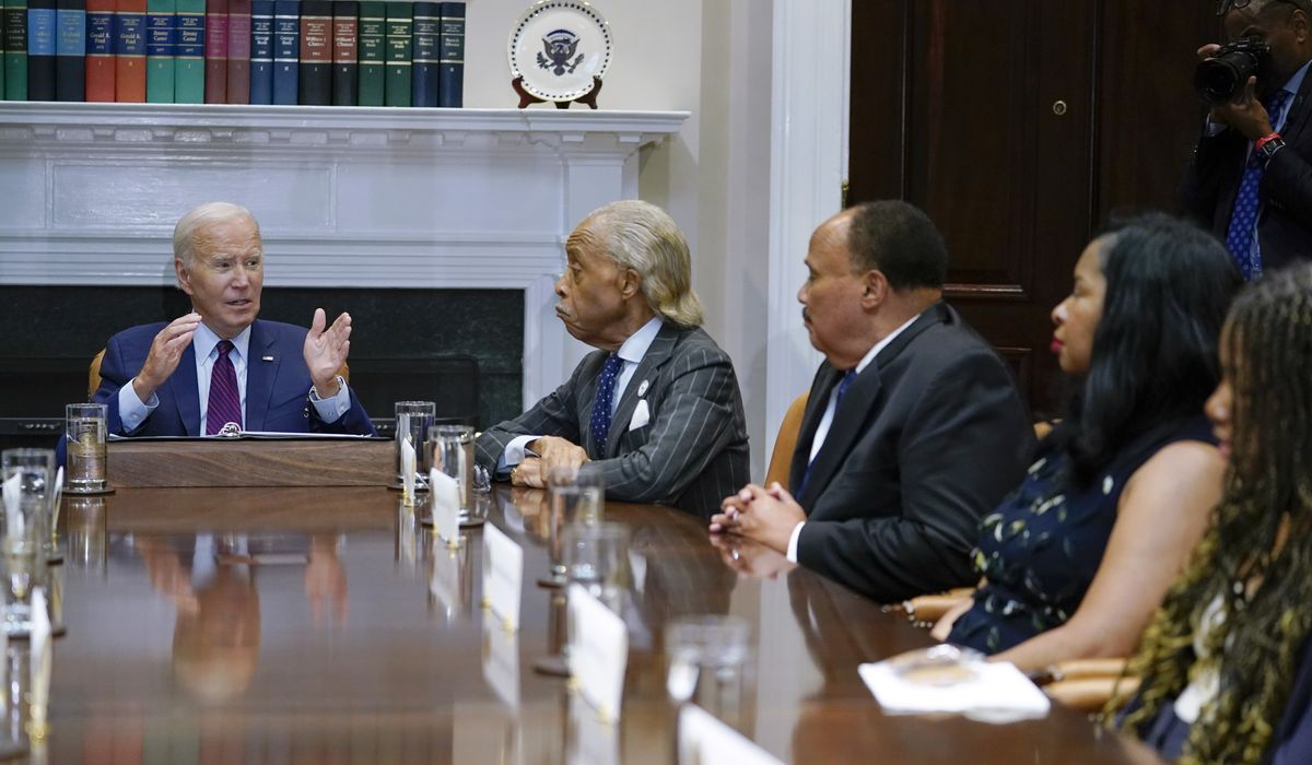 NextImg:Biden hosts King family, civil rights leaders on 60th anniversary of March on Washington