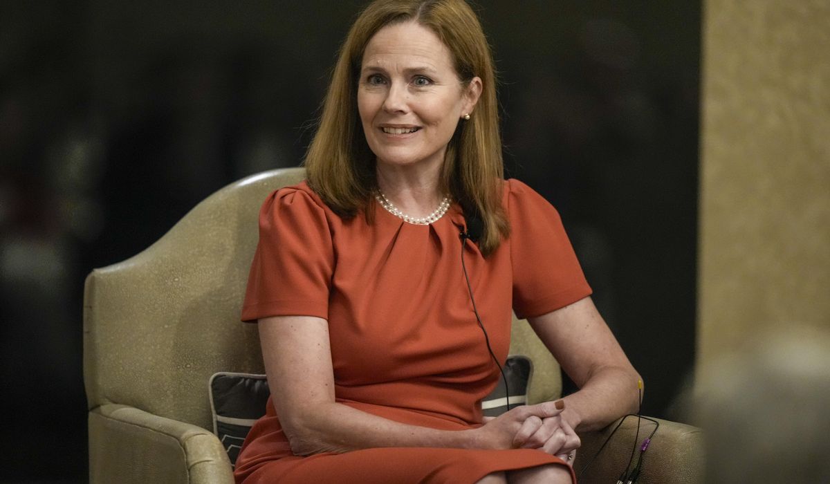 NextImg:Justice Amy Coney Barrett welcomes scrutiny of court, shies away from ethics code debate