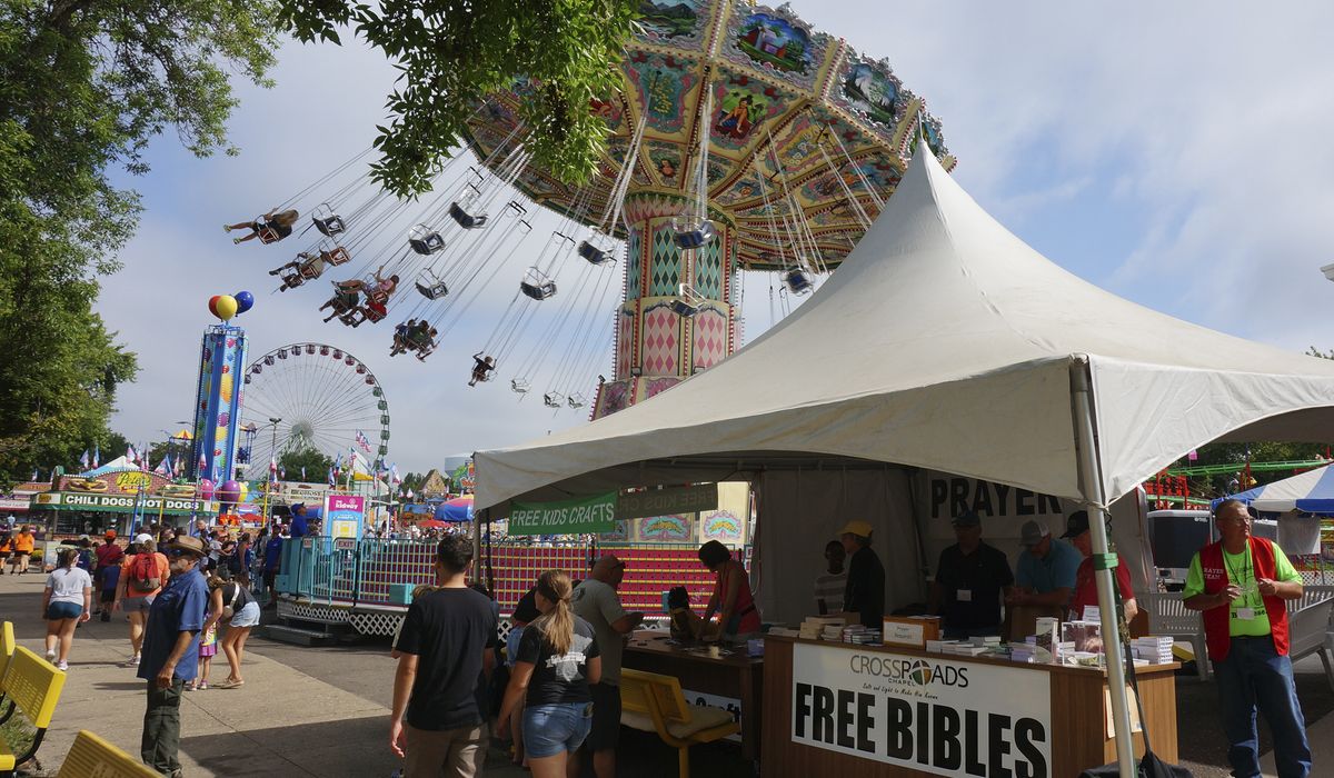 NextImg:Annual racial justice protest blocks entrance to the Minnesota State Fair
