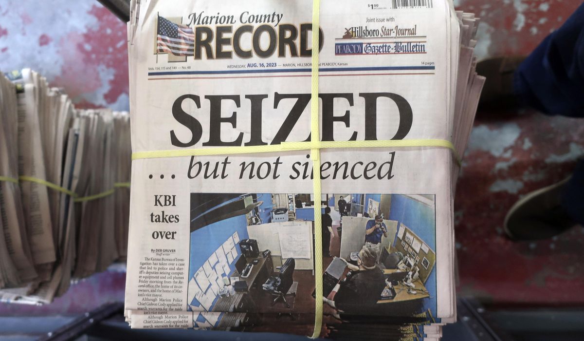 NextImg:Lawyer for Marion County Record says police didn’t follow warrant in newsroom search