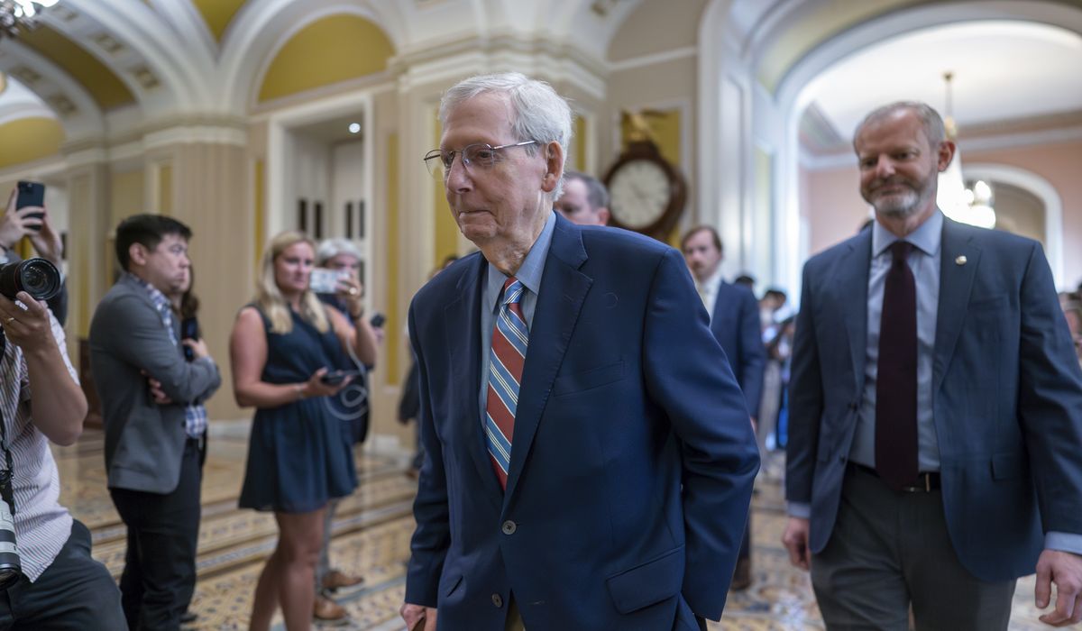 NextImg:McConnell speaks on Senate floor following latest freeze-up, briefly acknowledges health scare