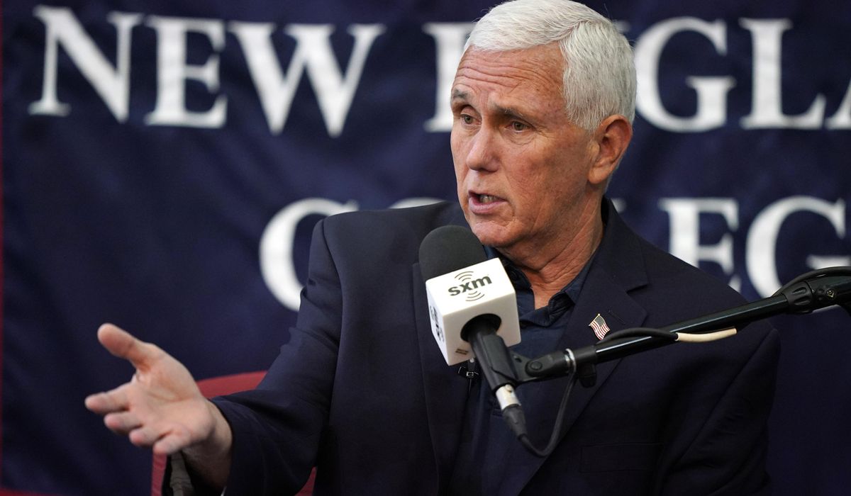 NextImg:Pence rails against Trump’s ‘siren song of populism’ as he tries to energize his 2024 campaign