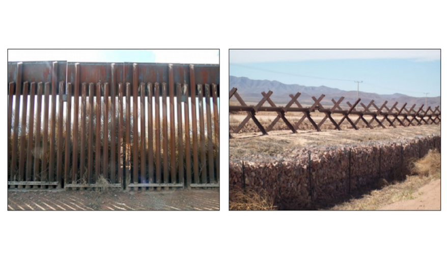 Examples of border barriers deployed from 2006 through 2009 on the Southwest border. Source: GAO photos taken March 2016.