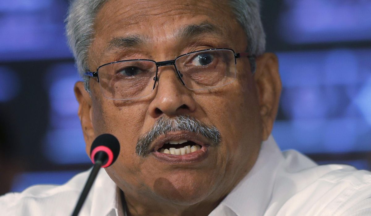 NextImg:Former Sri Lankan president denies that suicide bombings were staged to enable his election