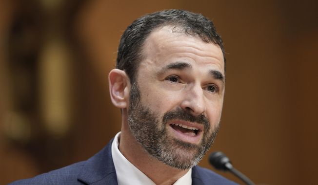 Daniel Werfel testifies before the Senate Finance Committee during his confirmation hearing to be the Internal Revenue Service Commissioner, Feb. 15, 2023, in Washington. (AP Photo/Mariam Zuhaib, File)