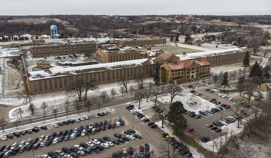 FILE - The Minnesota Correctional Facility-Stillwater prison is seen, Dec. 15, 2020, in Bayport, Minn. Minnesota state officials have ordered additional tests on drinking water at the prison after concerns about the water's quality and other issues were raised when dozens of inmates refused to return to their cells during a heat wave on Sunday, Sept. 3, 2023. (AP Photo/John Minchillo, File)