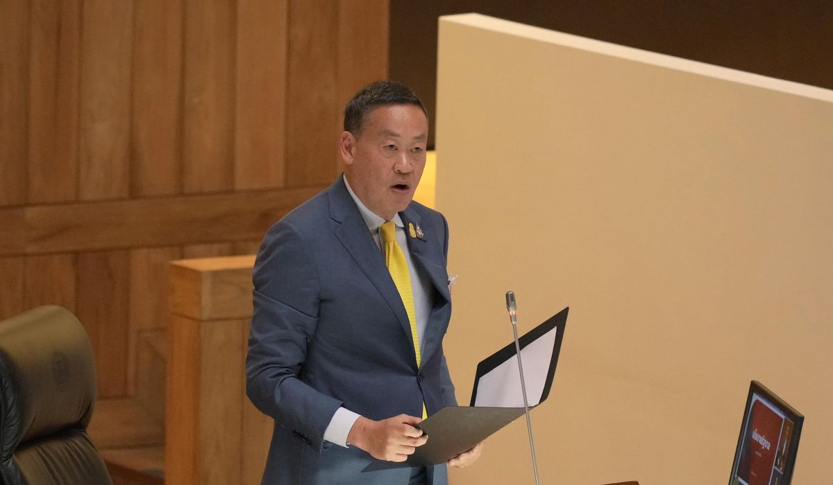 NextImg:Thailand’s new prime minister tells Parliament his government will urgently tackle economic woes