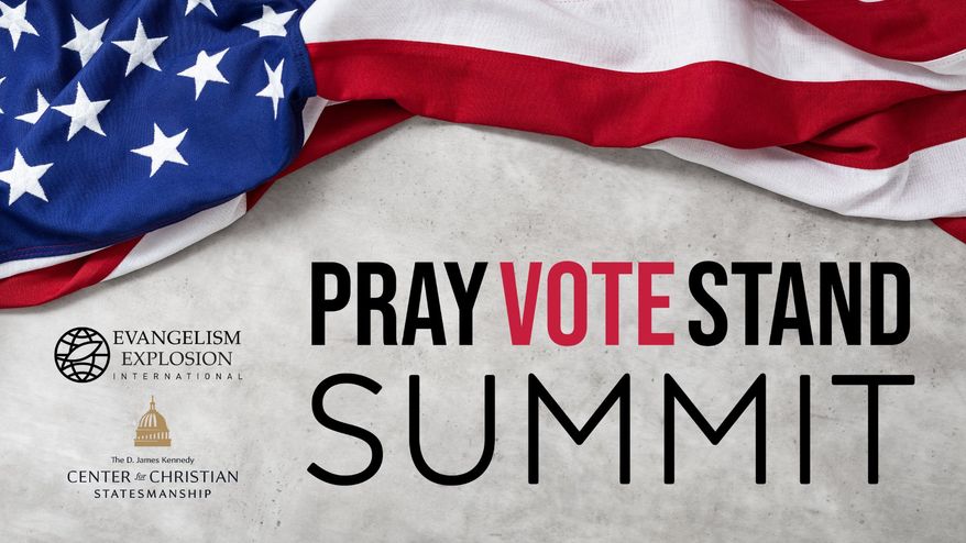The third annual Pray Vote Stand Summit opens Friday at a historic hotel in Washington and includes a roster of 48 high-profile speakers with much on their minds. (Image courtesy of the Family Research Council)g