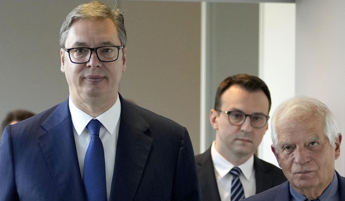 NextImg:Serbia and Kosovo leaders hold long-awaited face-to-face talks as the EU seeks to dial down tensions