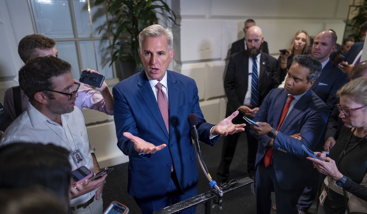 NextImg:In party meeting, Speaker McCarthy unafraid but irked by Rep. Gaetz’s perennial motion to vacate