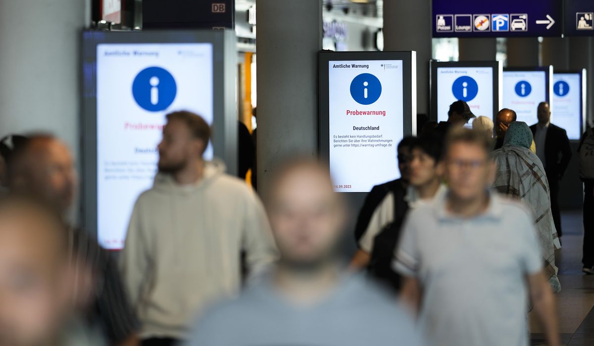 NextImg:Germany retests its emergency warning system, but Berlin’s sirens don’t sound