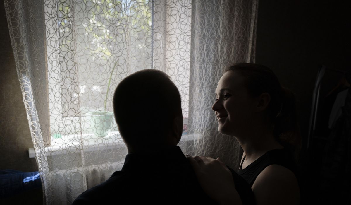 NextImg:Blinded by a Russian shell, this Ukrainian soldier couldn’t see his wedding but cried at new love