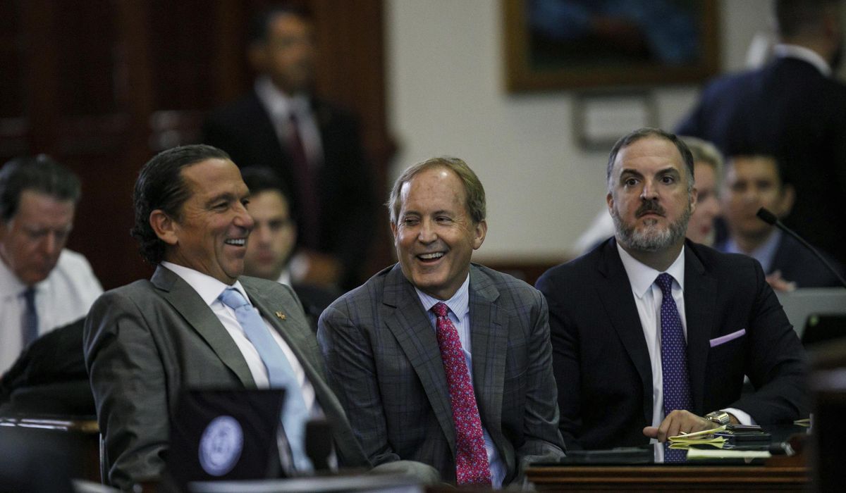 NextImg:Texas AG Ken Paxton attacks rivals, doesn’t rule out U.S. Senate run now that he’s acquitted