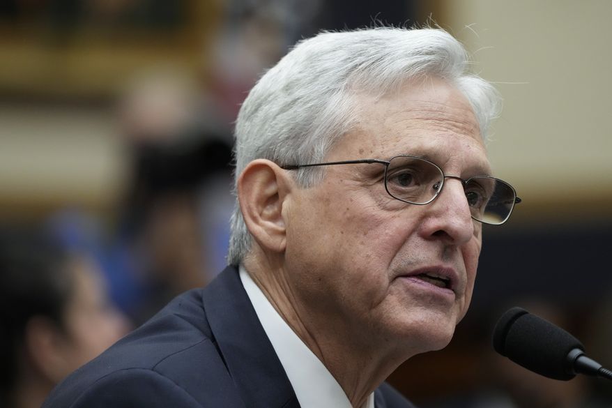 Attorney General Merrick Garland appears before a House Judiciary Committee hearing, Wednesday, Sept. 20, 2023, on Capitol Hill in Washington. (AP Photo/Jacquelyn Martin)