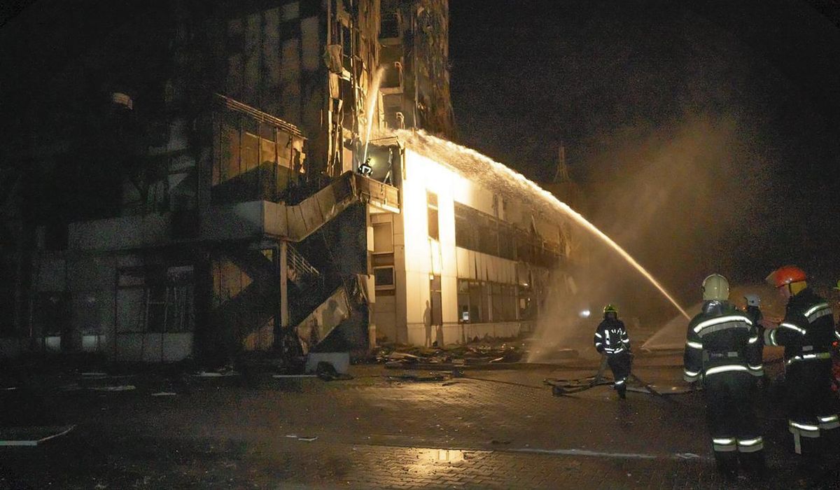 NextImg:Russia strikes Odesa, damaging port, grain infrastructure and abandoned hotel
