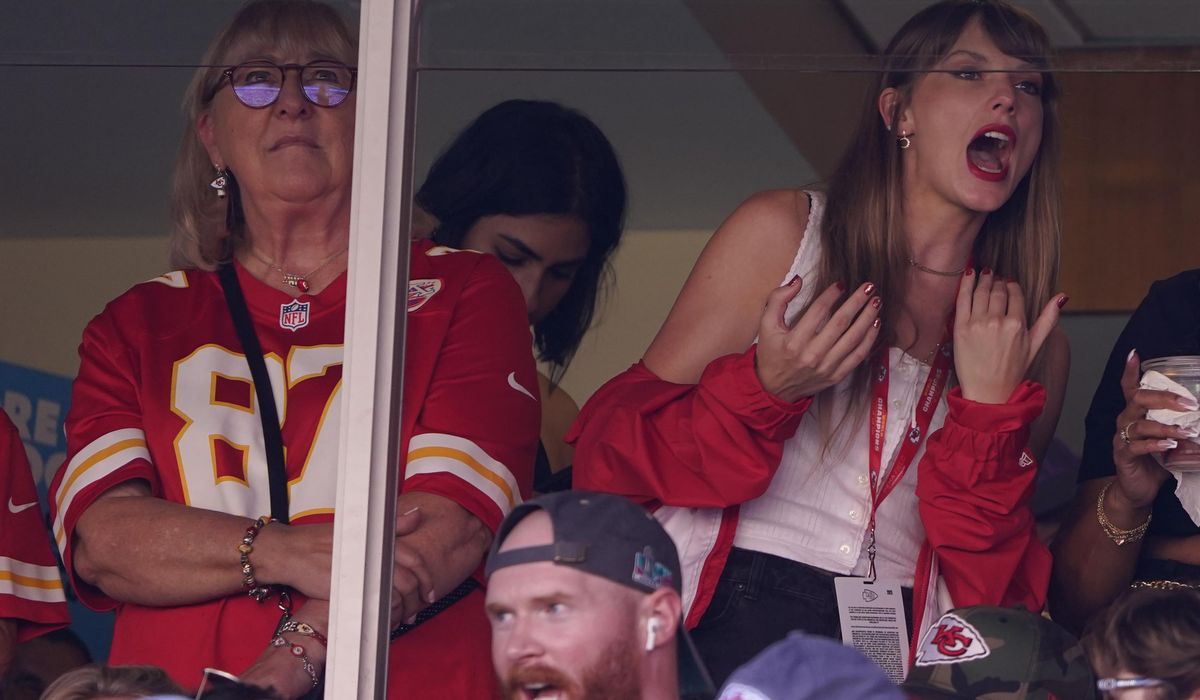 NextImg:Taylor Swift is a fan and suddenly, so is everyone else. Travis Kelce jersey sales jump nearly 400%