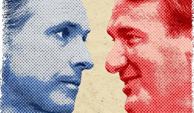 Illustration on 2024 presidential race: Newsom vs. Youngkin by Greg Groesch/ The Washington Times