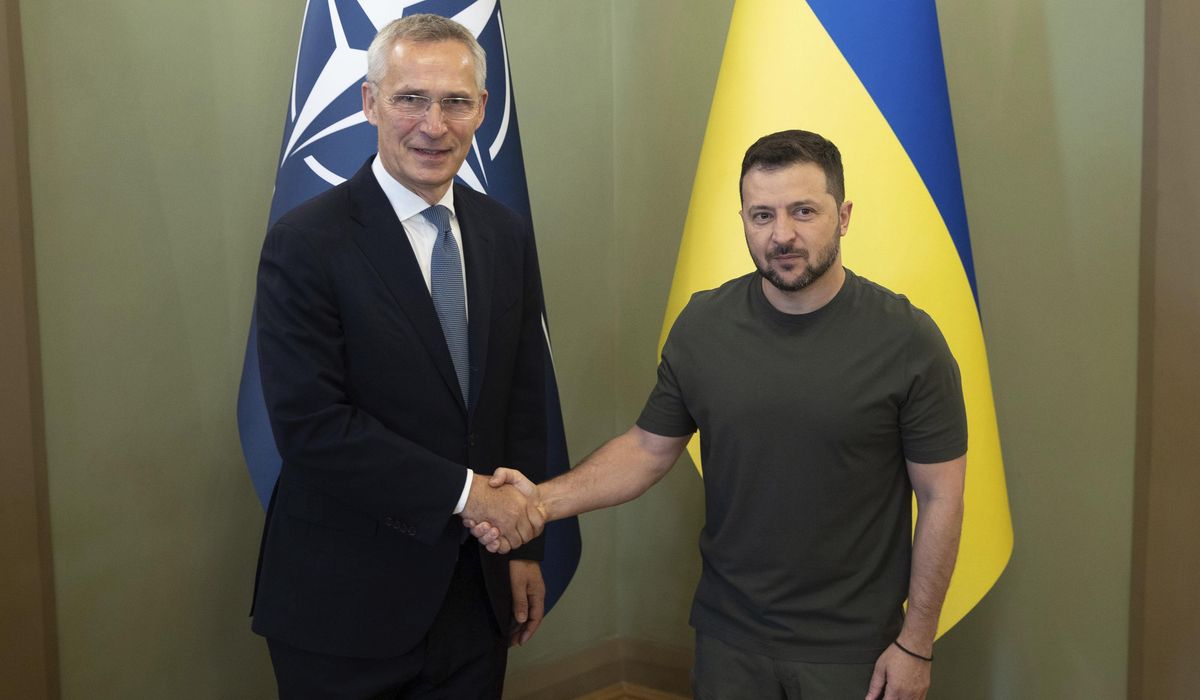 NextImg:NATO’s secretary-general meets with Zelenskyy to discuss battlefield and ammunition needs in Ukraine