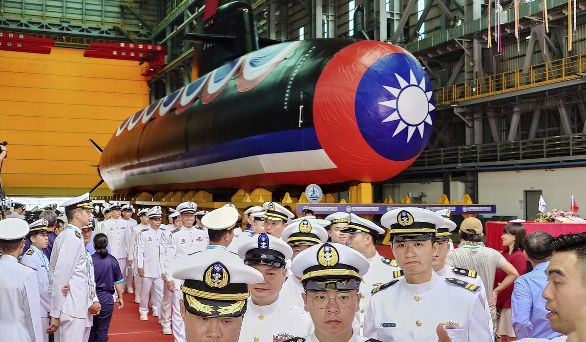 NextImg:Taiwan launches the island’s first domestically made submarine for testing