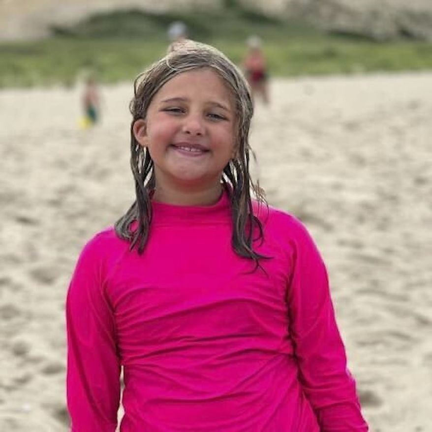 This photo provided by her family on Monday, Oct. 2, 2023, shows Charlotte Sena, 9, who vanished during a camping trip in upstate New York. Officials fear Charlotte may have been abducted while riding her bicycle Saturday evening, Sept. 30, 2023, in Moreau Lake State Park, about 35 miles north of Albany, N.Y. (Family photo via AP)
