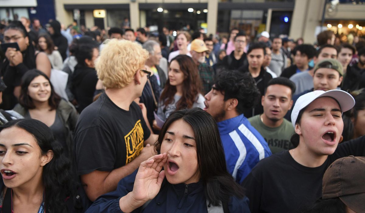 NextImg:Few Americans say conservatives can speak freely on college campuses, an AP-NORC/UChicago poll shows