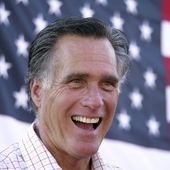 Mitt Romney smiles during a campaign event, June 20, 2018, in American Fork, Utah. U.S. Rep. John Curtis, R-Utah, announced, Monday, Oct. 2, 2023, that he will not run to succeed Romney in the Senate. The announcement leaves the race to replace Romney clear of one of Utah鈥檚 best-known Republicans. (AP Photo/Rick Bowmer, File)