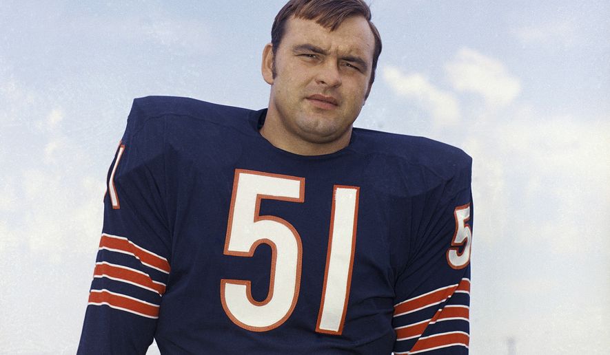 Observable indications of deteriorating health in Dick Butkus before his passing