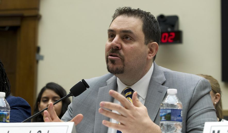 FLE - Dr. Joseph V. Sakran, an assistant professor of surgery at Johns Hopkins Medicine, testifies before a House Judiciary Committee hearing on gun violence, Wednesday, Feb. 6, 2019, at Capitol Hill in Washington. When the Johns Hopkins trauma surgeon was notified about a shooting with multiple victims on the campus of Morgan State University earlier this week, he relied on a unique combination of training and personal experience. (AP Photo/Jose Luis Magana, File)