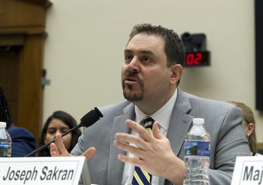 FLE - Dr. Joseph V. Sakran, an assistant professor of surgery at Johns Hopkins Medicine, testifies before a House Judiciary Committee hearing on gun violence, Wednesday, Feb. 6, 2019, at Capitol Hill in Washington. When the Johns Hopkins trauma surgeon was notified about a shooting with multiple victims on the campus of Morgan State University earlier this week, he relied on a unique combination of training and personal experience. (AP Photo/Jose Luis Magana, File)