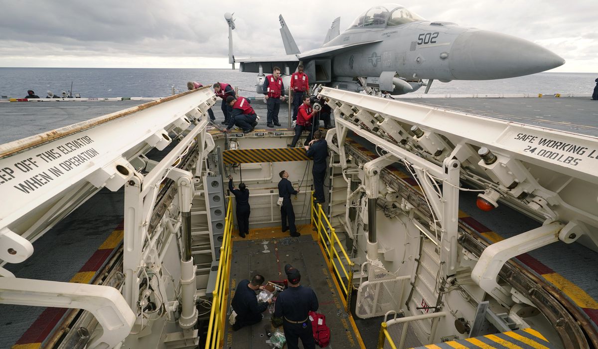 NextImg:U.S. Navy dispatches carrier strike group to region as fighting in Israel continues into second day