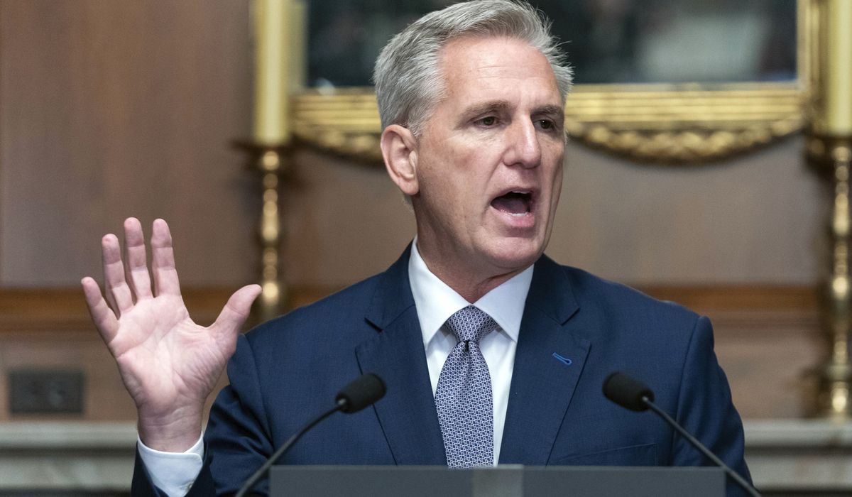 NextImg:Kevin McCarthy accuses Biden, Democrats of not standing up to Hamas or antisemitism