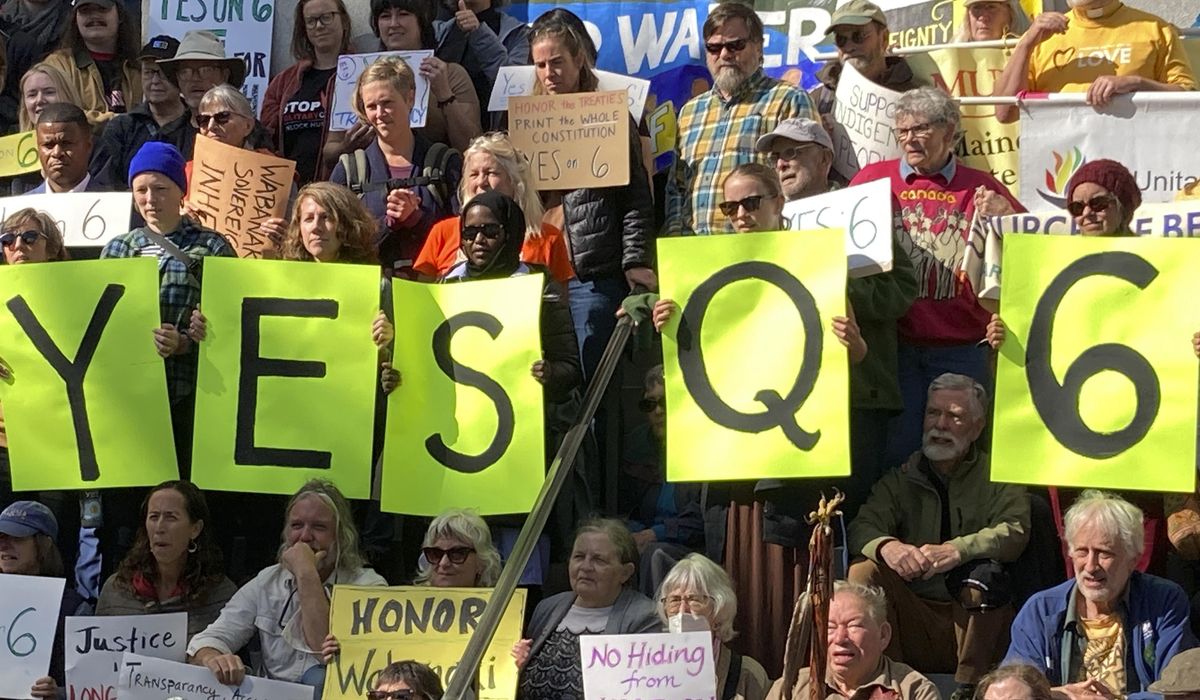 NextImg:Indigenous Peoples Day rally urges Maine voters to restore tribal treaties to printed constitution