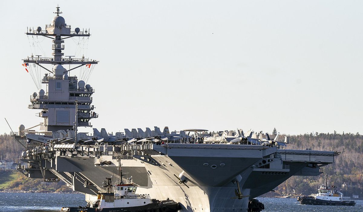 NextImg:Pentagon orders U.S. aircraft carrier to remain in Mediterranean Sea near Israel