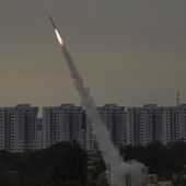 Israel&#x27;s Iron Dome anti-missile system fires to intercept a rocket launched from the Gaza Strip towards Israel, near Ashkelon, Israel, Thursday, May 11, 2023. (AP Photo/Ariel Schalit, File)