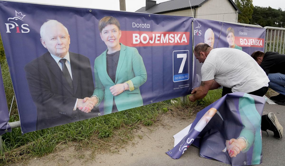 NextImg:Polish government warns of disinformation after fake messages are sent out before election