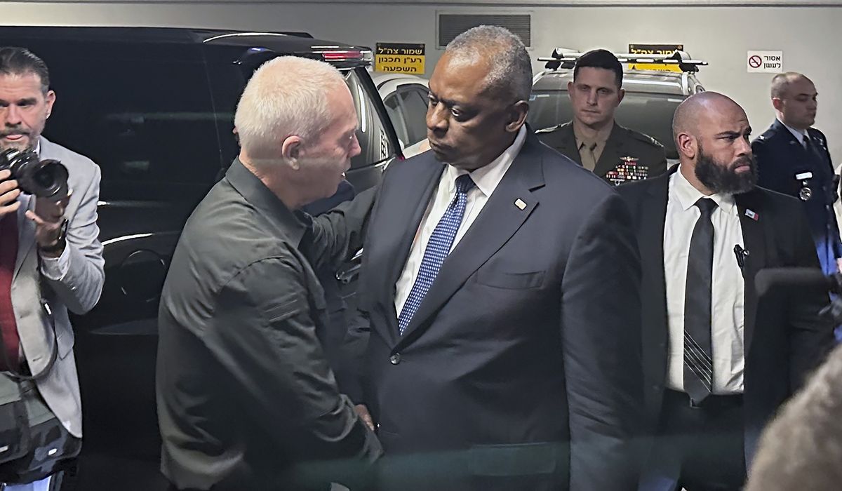 NextImg:U.S. defense chief Austin arrives in Israel, says world must condemn ‘great evil’ of Hamas
