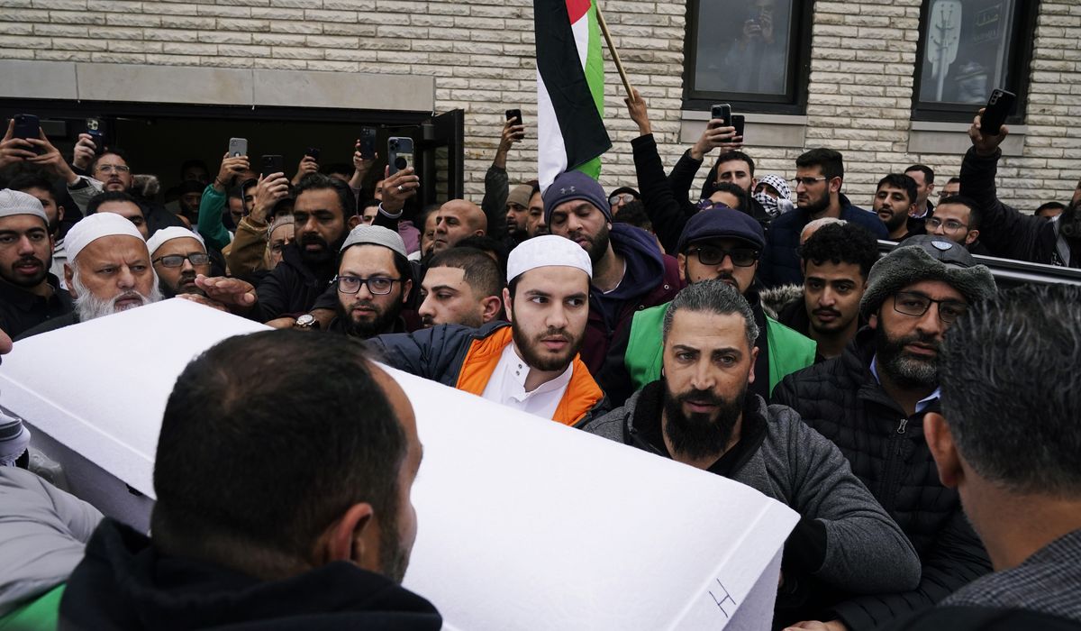 NextImg:Mourners in heavily Palestinian Chicago suburb remember Muslim boy killed as kind, energetic