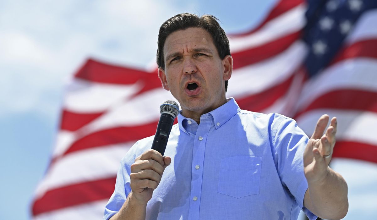 NextImg:DeSantis challenges GOP White House rivals to say no to Biden’s $100 million aid package for Gaza