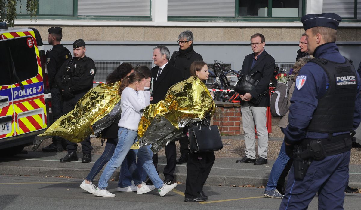 NextImg:France’s Macron holds security meeting amid heightened alert after deadly school stabbing