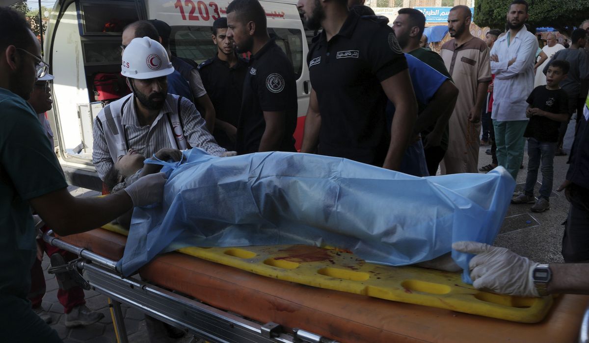 NextImg:Source: President Mahmoud Abbas cancels planned meeting with President Biden after hospital strike