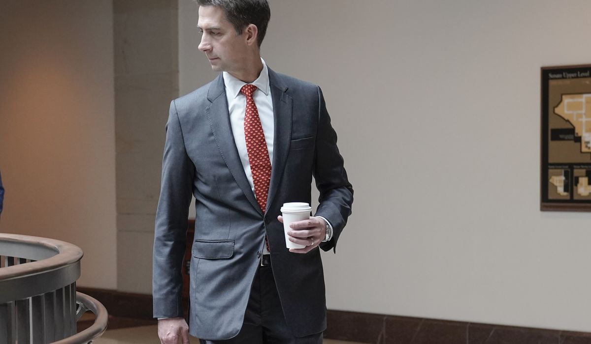 NextImg:Tom Cotton says Biden’s $100B aid package is ‘dead on arrival’