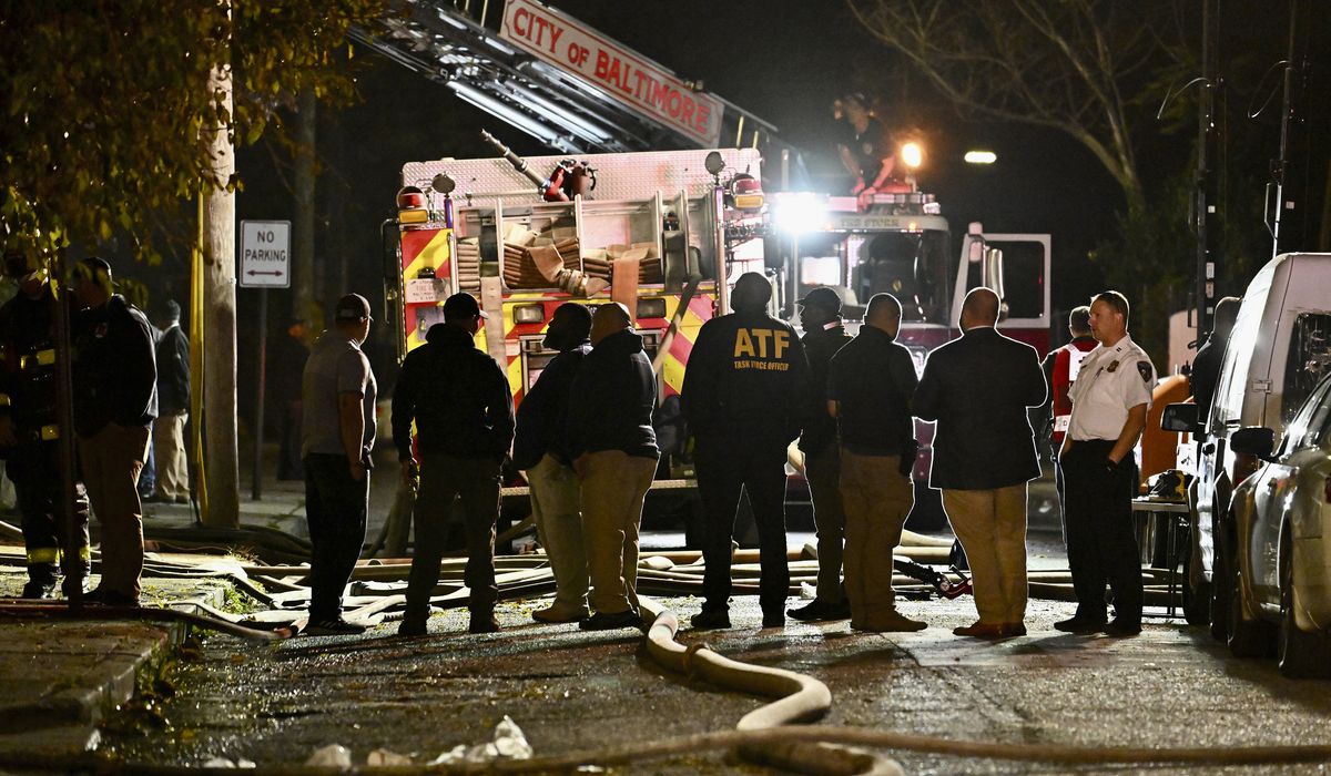 NextImg:Rowhouse fire in Baltimore kills firefighter